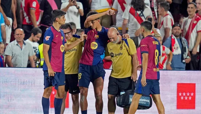 开云平台-巴塞罗那球员受伤出局，球队面临挑战